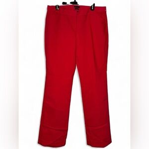 NWOT Express Editor Vibrant Red Slacks